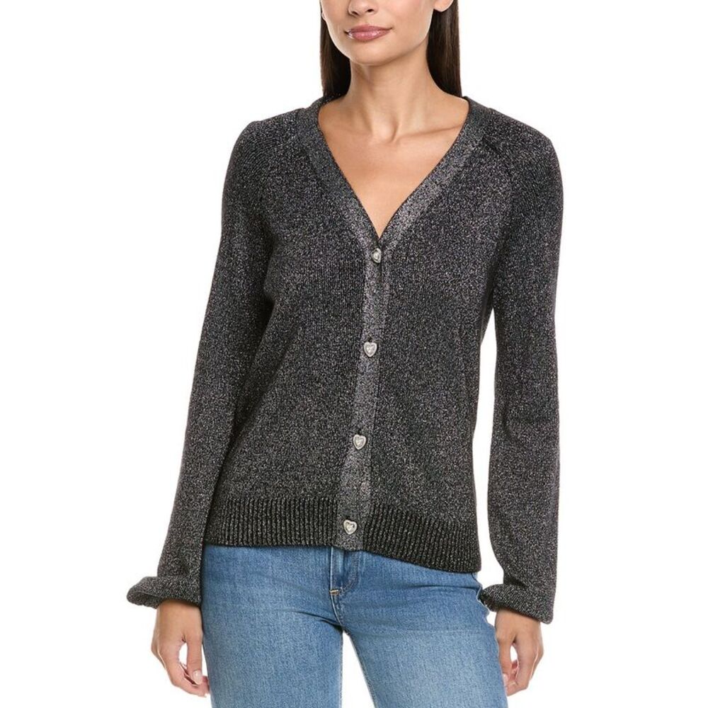 Maison Heritage Womens  Billie Wool & Cashmere-Blend Cardigan, Black